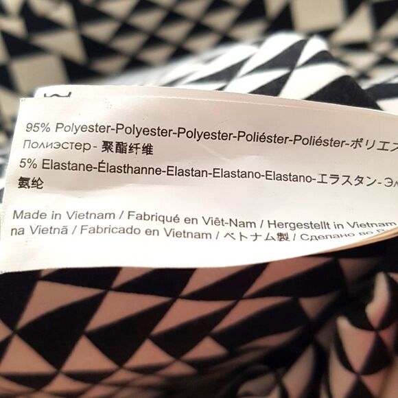 FEVER LONDON CITY Black and  White Dress Square and Triangle Pattern Siz… - Picture 6 of 16